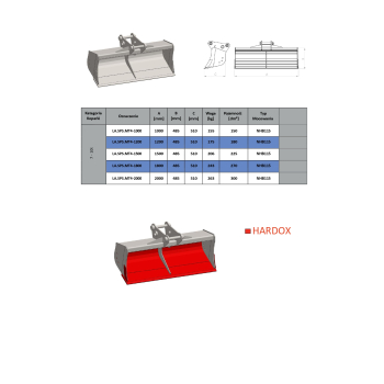 Metal-Technik Łyżka skarpowa sztywna LA.SPS
